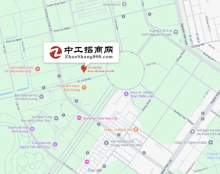 Bản đồ Công ty tại miền Nam